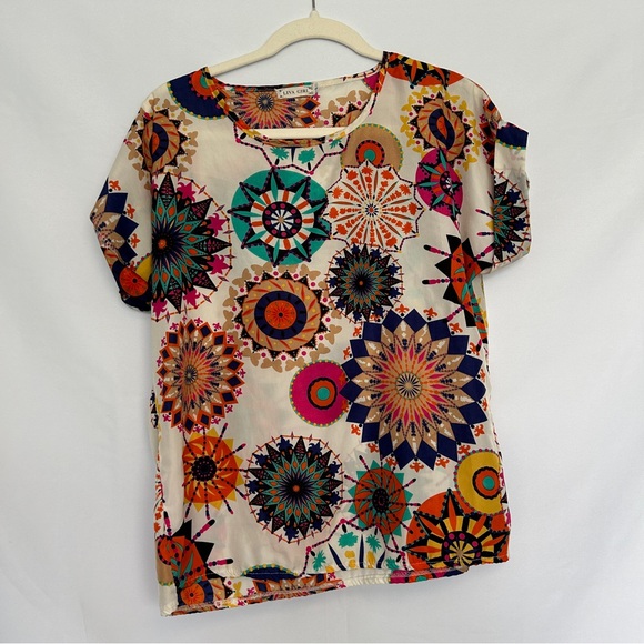 Liva Tops - Liva‎ Girl Colorful Mandala Print Top